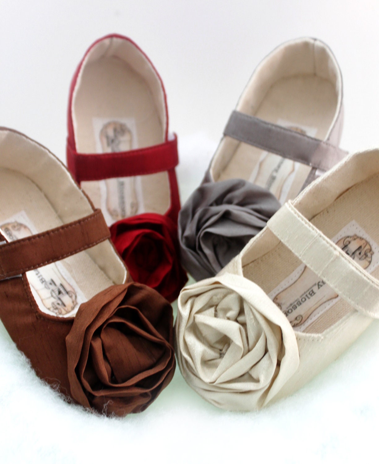 Toddler/Big Girl Shoes Soft Soled Shoes Wedding Shoes Flower Girl Shoes Silk Shoes Red Shoes Champagne Shoes Grey Shoes -Falling For You