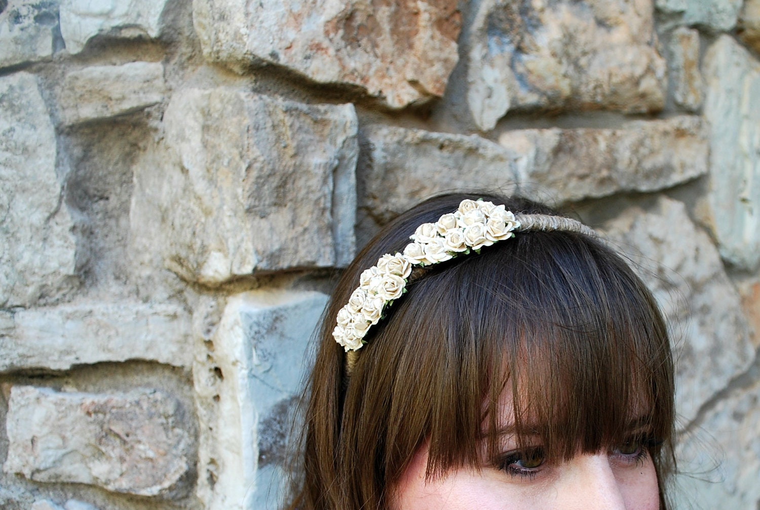 cluster of roses flower headband crown for women and girls: layla