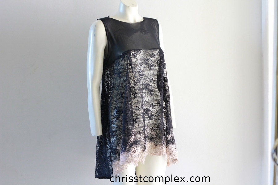 Lace Dress Baby Doll Tunic Summer Dress Kawaii Gothic Victorian - Chrisst - SPECIAL ETSY PRICE