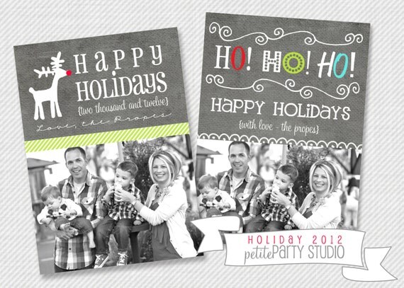 Printable Holiday Photo Cards - Petite Party Studio Il_570xn