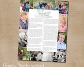 Custom Printable LDS Family Proclamation Photo Collage