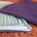 TWO Navy and Light Blue reversible guinea pig blankets