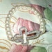 Reserved For Vikki Walton Two Bling Bracelets With and Ivory Glass Pearls Open Silver Crystal Cross