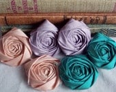 Wholesale Silk Fabric Flower Rosettes Bridal Flowers Hair Flowers