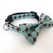 Bowtie Collar -Aqua Brown-
