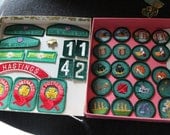 Vintage  Girl Scout Badges and Pins 36 pc.Assortment 1960s