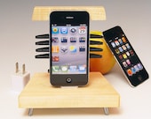 50% off sale ... iPhone iPod docking station. Hard maple and steel. Mid Century Modern. Art Deco. Mission furniture. FAST SHIPPING. 279
