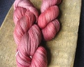 Red Chambray -  Hand Dyed Merino Silk Lace Yarn