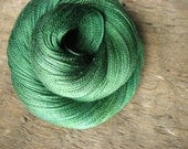 Introducing Kelly, Green - Hand Dyed Silk Lace Yarn