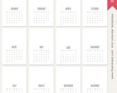 Printable Calendar 2013 Templates - for commercial and personal use - DIY