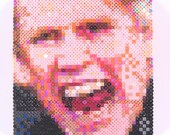 Mini Perler Portrait - Gary Busey