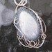 Burro Creek Pastelite Beaded and Sterling Wrapped Pendant