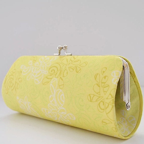 Nature Elements in Lemonade ..Small Clutch Purse