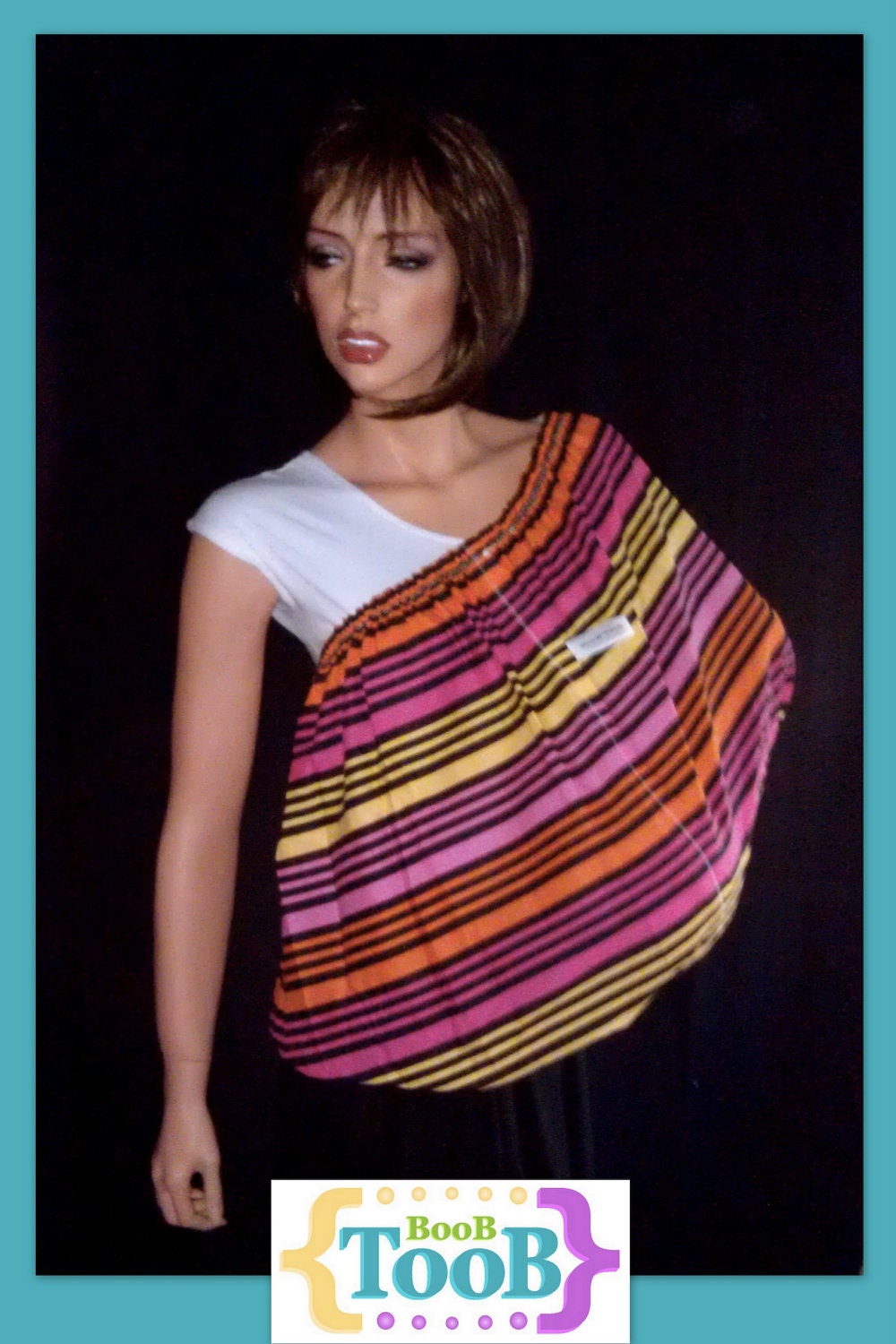 SALE: BooB TooB The ONLY Nursing Cover That's Got Your Back (Brights and Stripes)