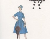 Looks Like Rain. Original Collage.