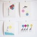 Portrait art, mid century modern, surreal art, gift for her - Balloons. 7x9" Collage Paper Print