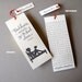 LETTERPRESS BOOKMARK - Book lovers never go to bed alone. Anonymous
