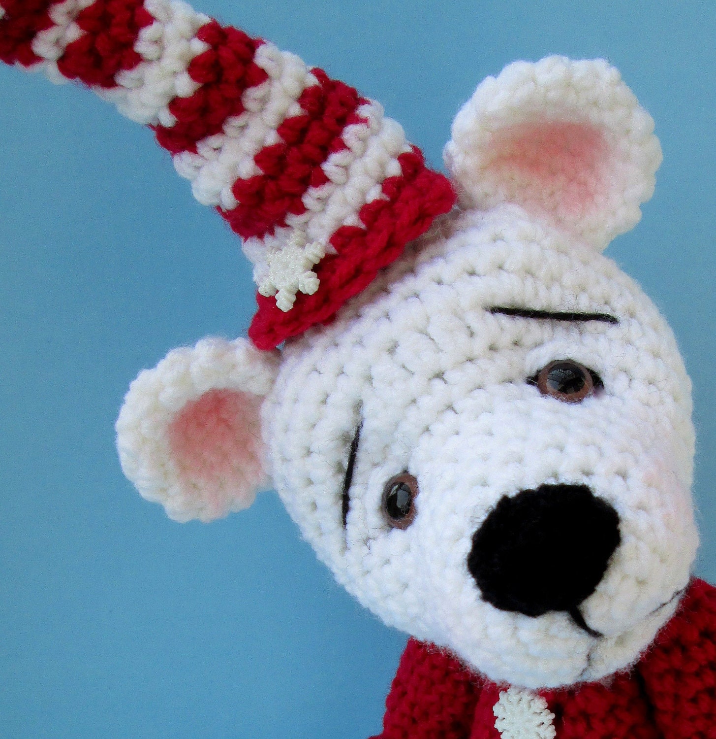 Polar Bear Crochet Pattern, PDF Format,  Teri Crews - Wool and Whims