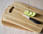 Bamboo Cutting Boards - Psalm 34:8
