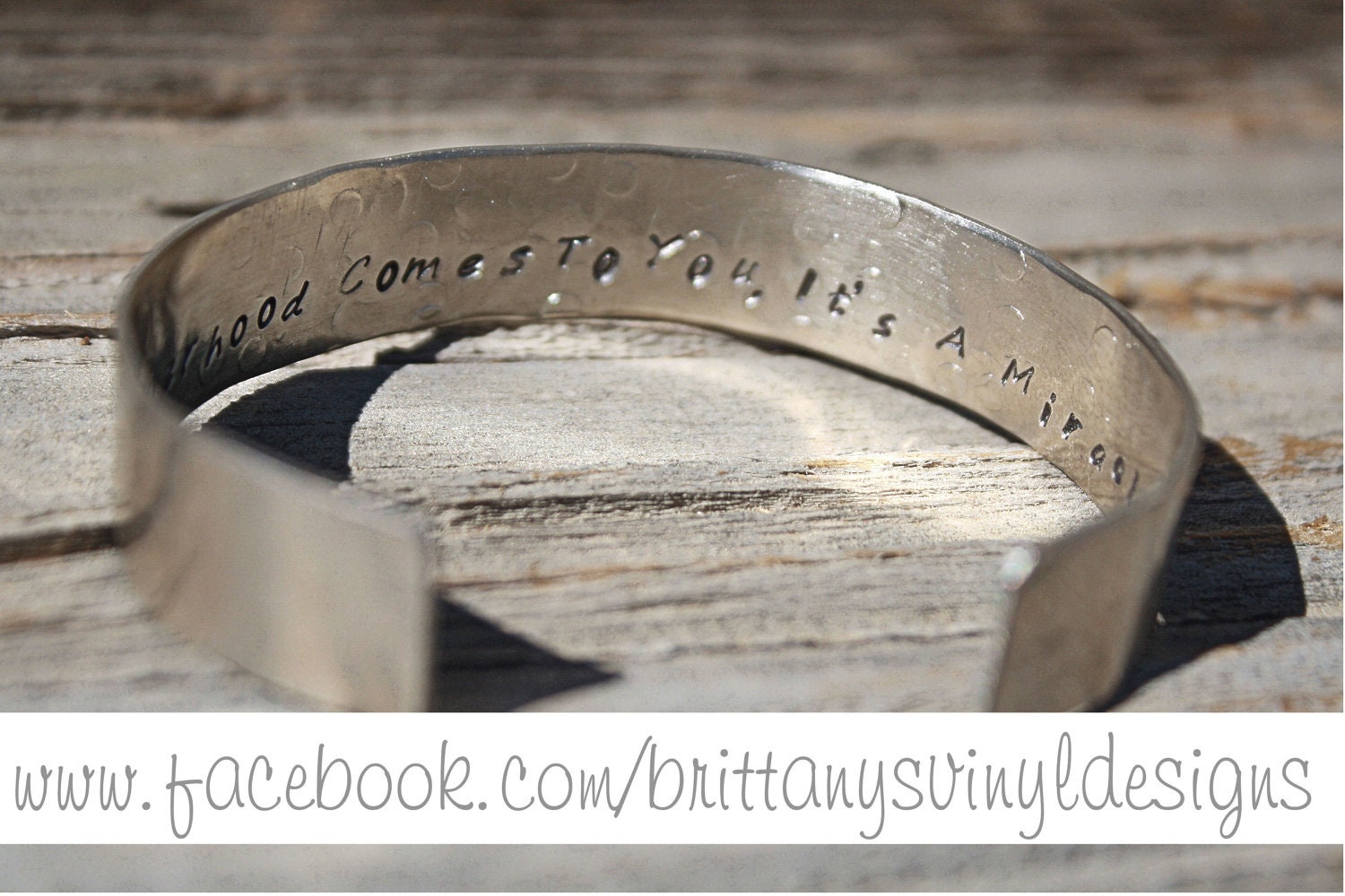Hidden message cuff - Nickel Cuff bracelet - Hand-Stamped Personalized Jewelry - Gift for Special Person