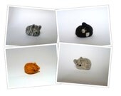 Pet Cat Portrait - tiny sleeping cat sculpture - made to order - collectible soft sculpture