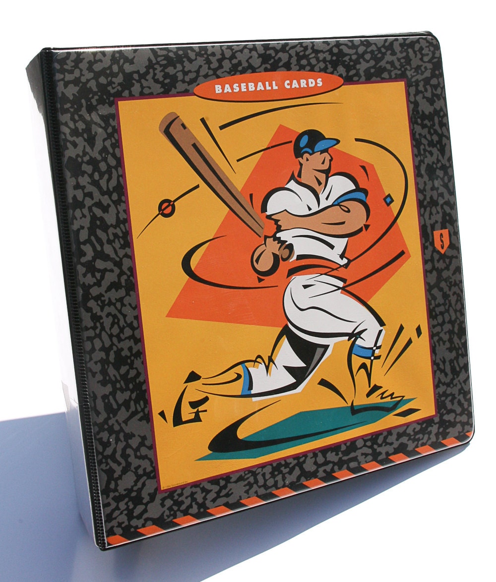Baseball card binder by DirtClods on Etsy