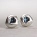 aquamarine sparkly silver post earrings sterling silver post earrings glitter studs