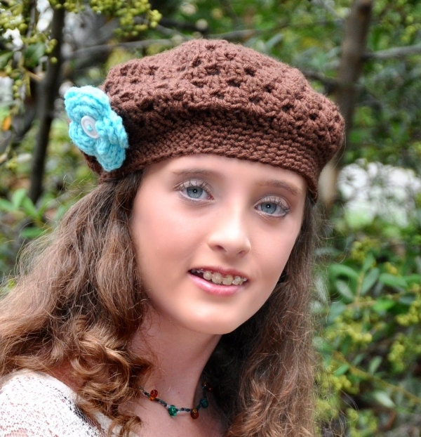 Beanie for Teens, Beanie for Girls, Accessories, Slightly Slouchy Beanie, Crochet Teen Hat