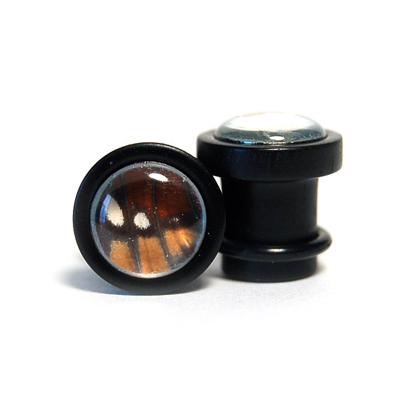 00g Custom Butterfly Wing Plugs
