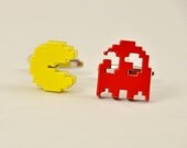 On Sale-Mens Cufflinks- Pac Man Design, with a Gift Box