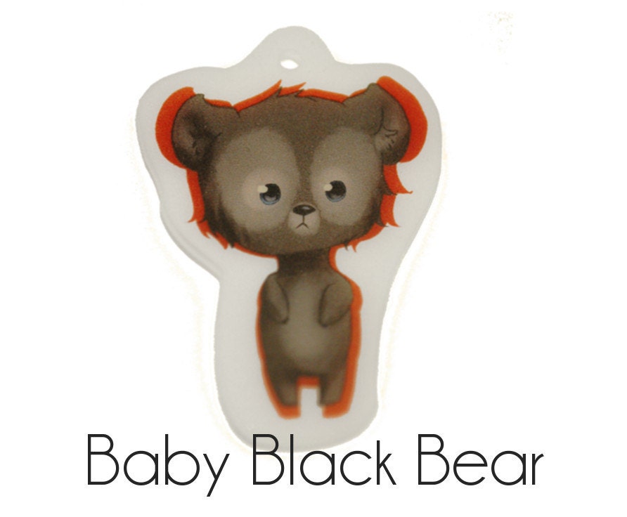 Baby Black Bear: plastic charm inspired by BRAVE