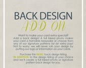 ADD ON Basic Back Side Design (Photo or Pattern)