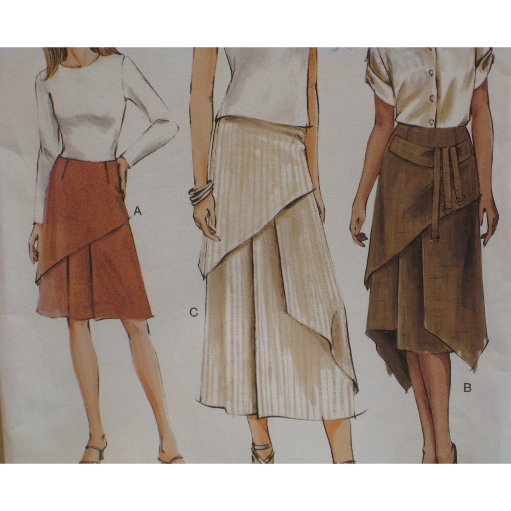 Layered Skirt Pattern Fitted Three LengthsThree by VogueVixens