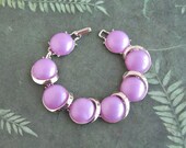 Lavender / Purple Thermoset Bracelet - gold, link