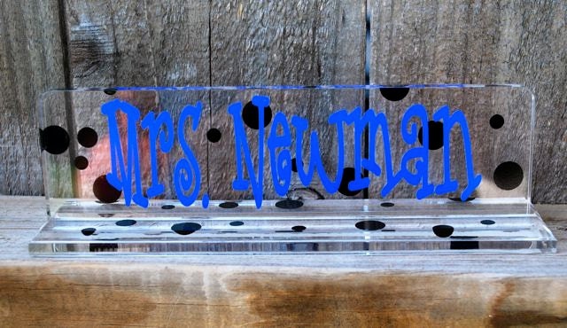 Personalized Acrylic Name/Desk Plate