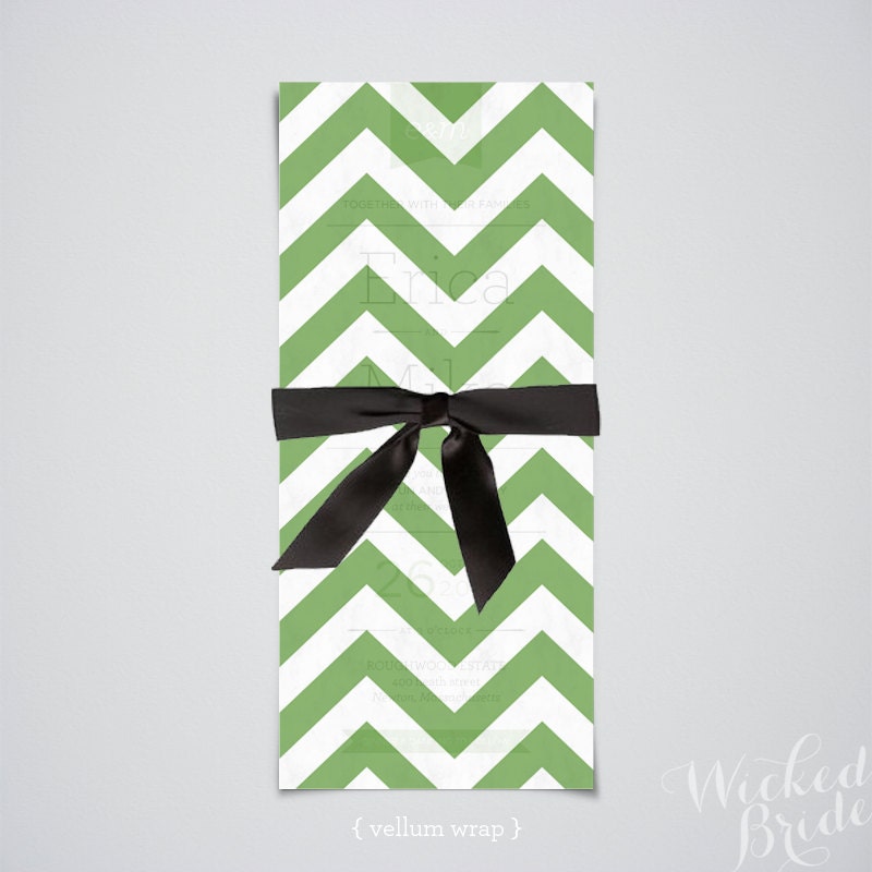 Modern Playbill Wedding Invitations