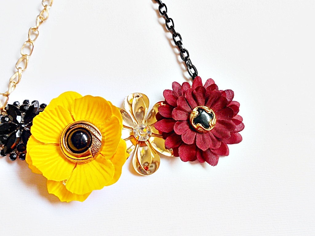 Harvest - Floral Statement Necklace