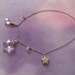 Vintage Swarovski Necklace, Charm Necklace, Snowflakes, Star of David, Holiday Jewelry, Hanukkah