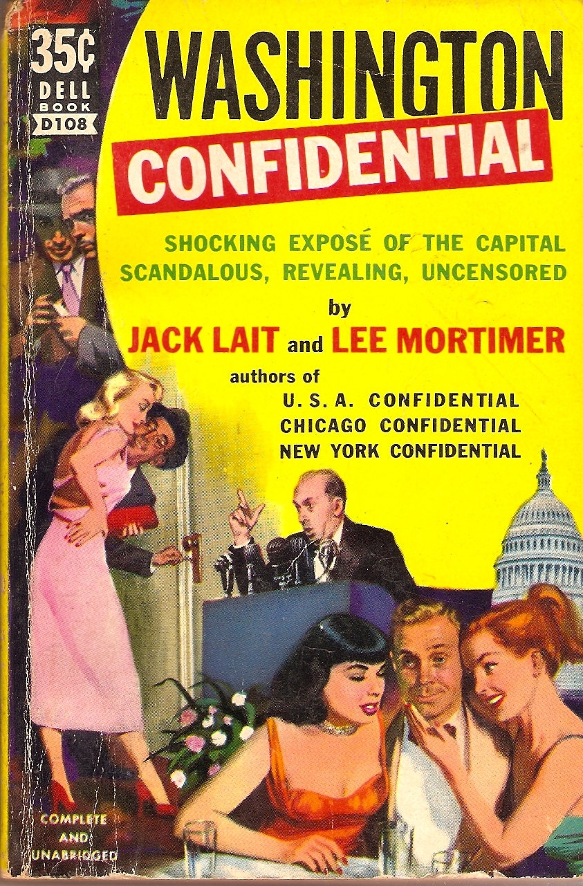 Riqueoggy  Cafards on Washington Confidential Jack Lait And Lee Mortimer 1951 Pb D  C