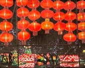 China Art -  Red Lantern, fine art photography, China art print, red wall art, 10x8