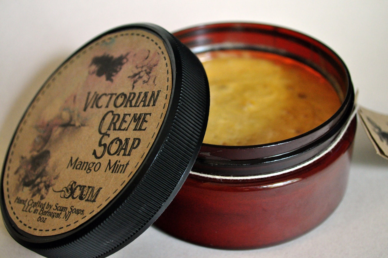 Victorian Creme Soap in Mango Mint, Body Wash, Shower Gel Cream