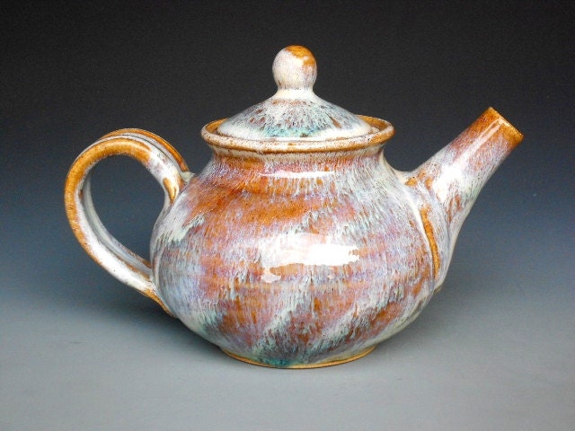 Personal Teapot Swirled Glaze