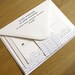 Modern Minimalist Wedding Invitation - 'Coco' Design - One Sample
