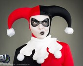Harley Quinn White Pom Bib Collar