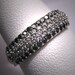 Vintage Black White Diamond Wedding Ring Band RetroDeco