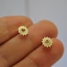 Bike Cog Heart Earrings