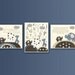 Baby art, Nursery wall art print, Baby boy room, set 3 11x14 match the colors of Bradley by pottery barn, blue cream brown, giraffe, lion