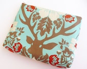 iPad Mini Sleeve, iPad Case, iPad Cover - Antler Damask in Celadon