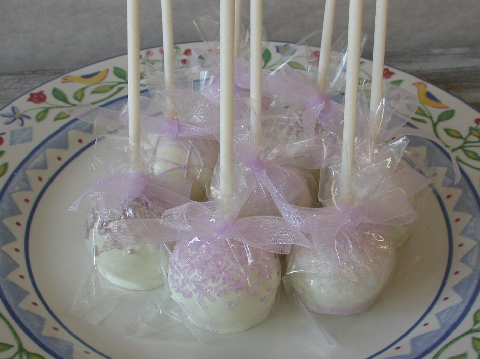 Wedding Cake Pops: 60 Cake Pop Wedding, Baby and Bridal Shower, Rehearsal Dinner, Edible Party Favors Il_570xn