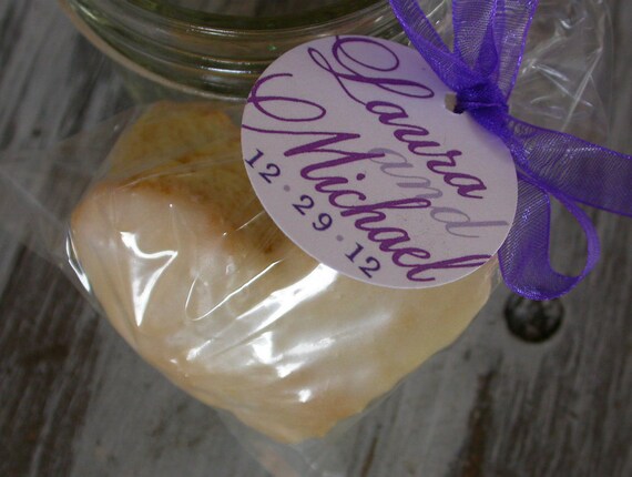 Wedding Favor Tags for cake pops, lollipops and cookie favors - 1.5 inch custom personalized tags Il_570xn